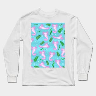 Axolotl pattern Long Sleeve T-Shirt